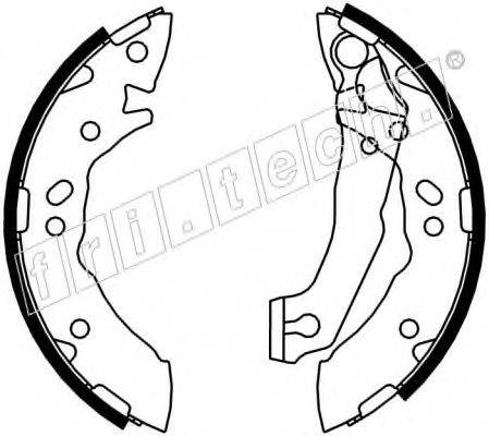 FRI.TECH. 17344 Комплект гальмівних колодок