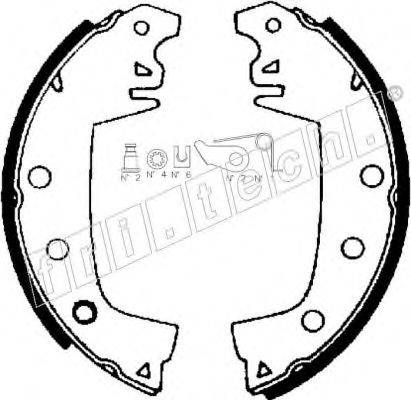 FRI.TECH. 17364 Комплект гальмівних колодок