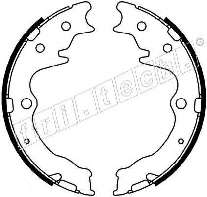 FRI.TECH. 1049163 Комплект гальмівних колодок, стоянкова гальмівна система
