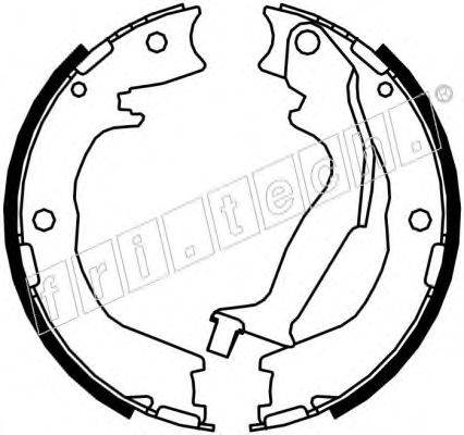 FRI.TECH. 1049166 Комплект гальмівних колодок, стоянкова гальмівна система