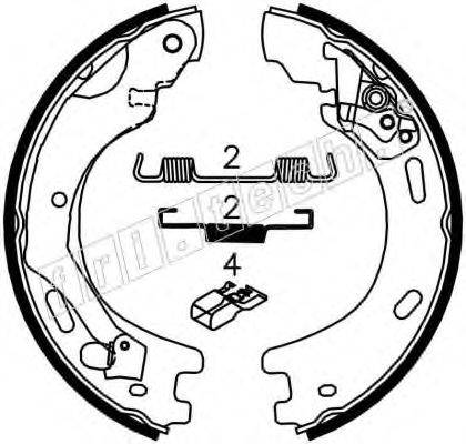 FRI.TECH. 1092314 Комплект гальмівних колодок, стоянкова гальмівна система