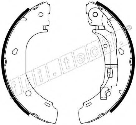FRI.TECH. 17386 Комплект гальмівних колодок
