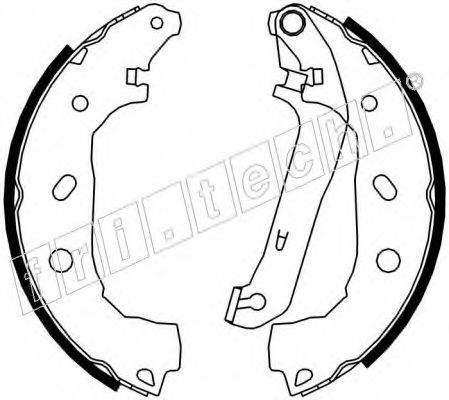FRI.TECH. 17395 Комплект гальмівних колодок