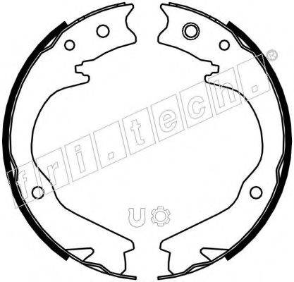 FRI.TECH. 1110338 Комплект гальмівних колодок, стоянкова гальмівна система