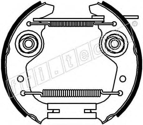 FRI.TECH. 16065 Комплект гальмівних колодок