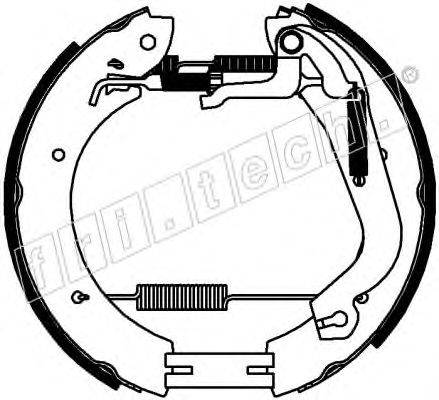 FRI.TECH. 16455 Комплект гальмівних колодок