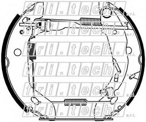 FRI.TECH. 16450 Комплект гальмівних колодок