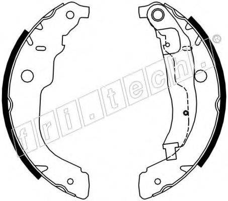 FRI.TECH. 17423 Комплект гальмівних колодок