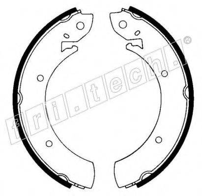 FRI.TECH. 17456 Комплект гальмівних колодок