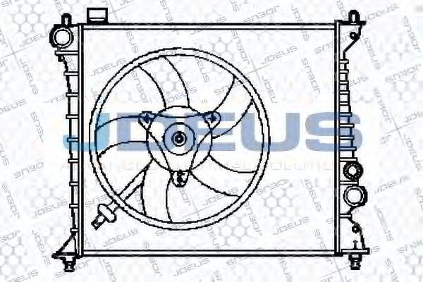 JDEUS 001M19 Радіатор, охолодження двигуна