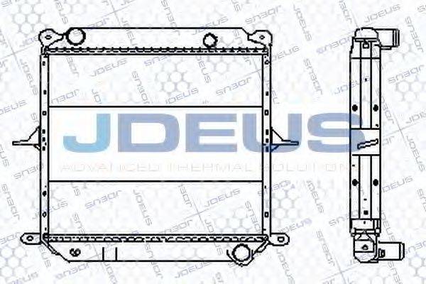 JDEUS 019B33 Радіатор, охолодження двигуна