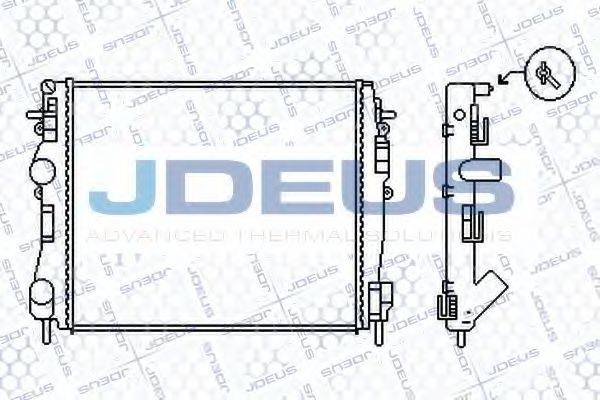 JDEUS 023M48 Радіатор, охолодження двигуна