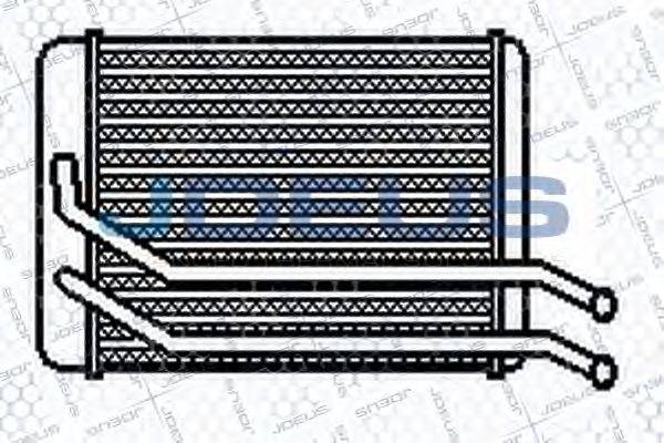 JDEUS 254M24 Теплообмінник, опалення салону