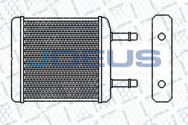 JDEUS 256M01 Теплообмінник, опалення салону