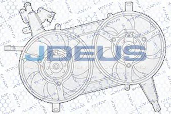 JDEUS EV819810 Вентилятор, охолодження двигуна