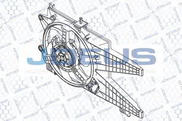 JDEUS EV823500 Вентилятор, охолодження двигуна