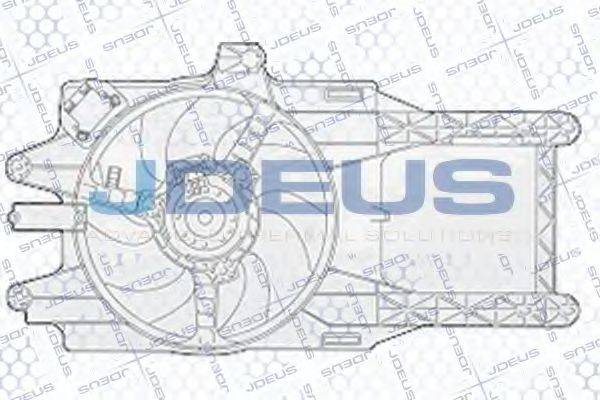 JDEUS EV835100 Вентилятор, охолодження двигуна