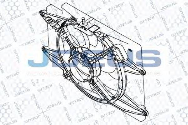 JDEUS EV836010 Вентилятор, охолодження двигуна