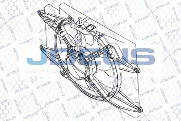 JDEUS EV851110 Вентилятор, охолодження двигуна