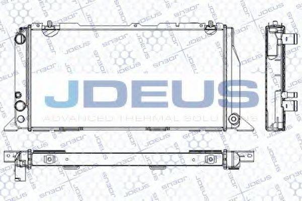 JDEUS RA0010090 Радіатор, охолодження двигуна