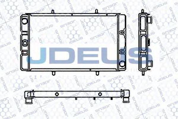 JDEUS RA0020170 Радіатор, охолодження двигуна