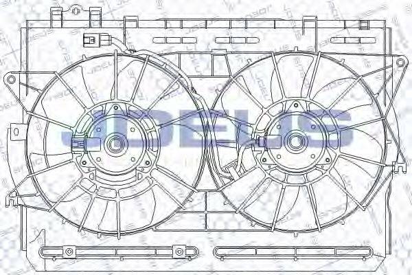 JDEUS EV5280110 Вентилятор, охолодження двигуна