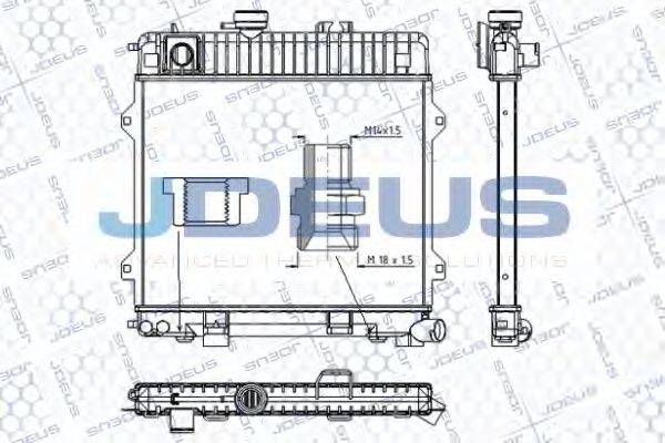 JDEUS RA0050260 Радіатор, охолодження двигуна