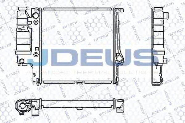 JDEUS RA0050480 Радіатор, охолодження двигуна