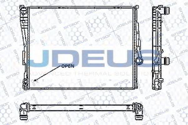 JDEUS RA0050560 Радіатор, охолодження двигуна