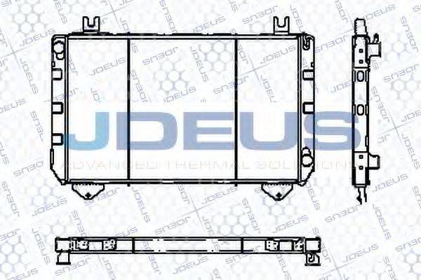 JDEUS RA0120221 Радіатор, охолодження двигуна