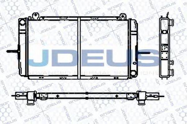 JDEUS RA0120372 Радіатор, охолодження двигуна