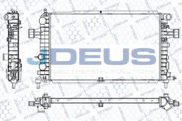 JDEUS RA0201000 Радіатор, охолодження двигуна