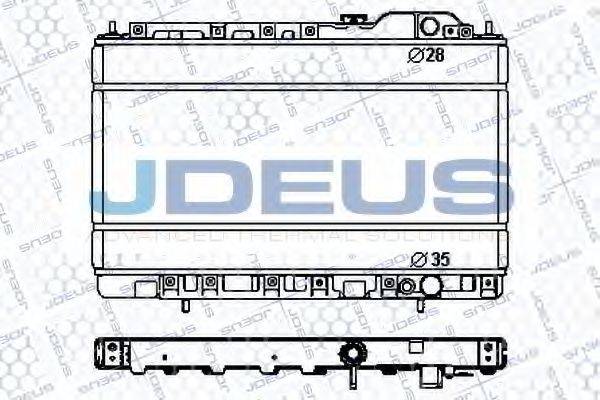 JDEUS RA0180140 Радіатор, охолодження двигуна