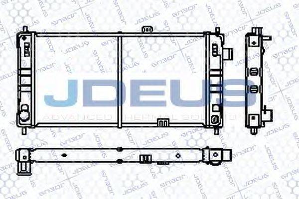 JDEUS RA0200150 Радіатор, охолодження двигуна