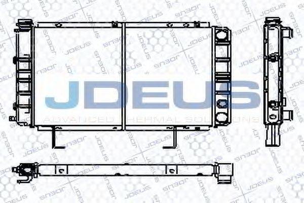 JDEUS RA0210130 Радіатор, охолодження двигуна