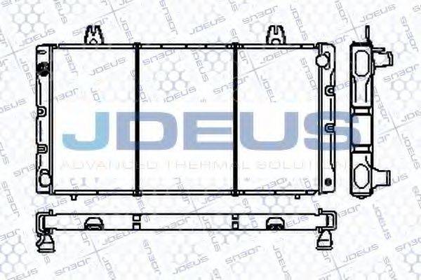 JDEUS RA0240010 Радіатор, охолодження двигуна