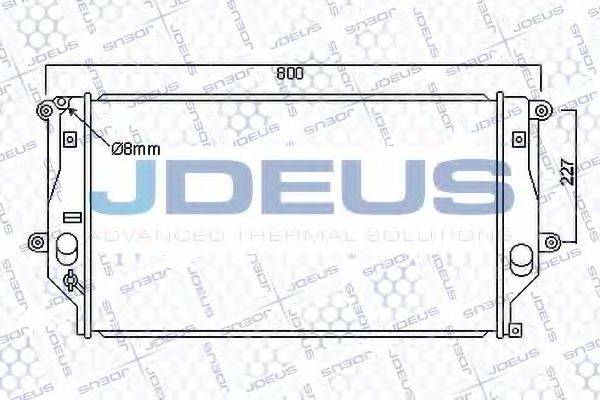 JDEUS 028M72 Радіатор, охолодження двигуна