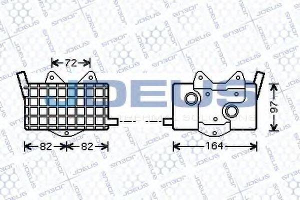 JDEUS 417M26 масляний радіатор, моторне масло