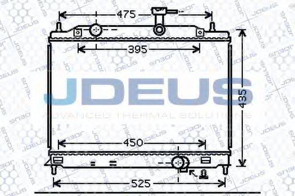 JDEUS 054M33 Радіатор, охолодження двигуна