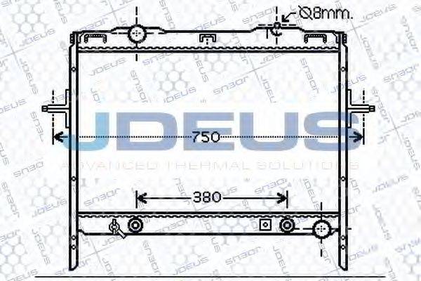 JDEUS 065M12 Радіатор, охолодження двигуна