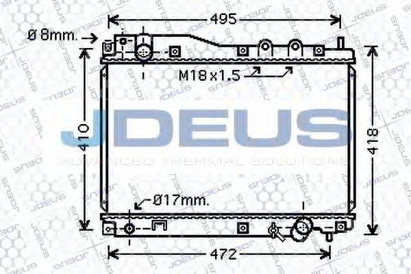 JDEUS 013M26 Радіатор, охолодження двигуна