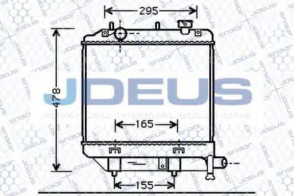 JDEUS 016M31 Радіатор, охолодження двигуна