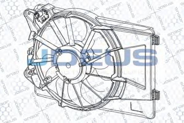 JDEUS EV150006 Вентилятор, охолодження двигуна