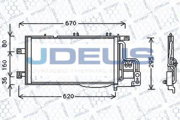 JDEUS 720M51 Конденсатор, кондиціонер