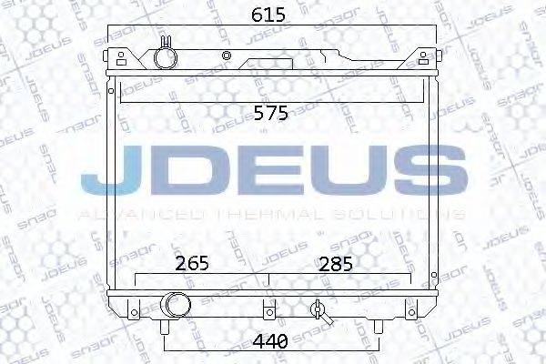 JDEUS 042M21 Радіатор, охолодження двигуна