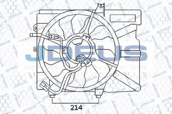 JDEUS EV54M320 Вентилятор, конденсатор кондиціонера