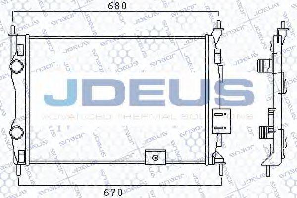 JDEUS 019M14 Радіатор, охолодження двигуна