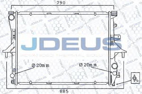 JDEUS 030M29 Радіатор, охолодження двигуна