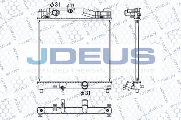 JDEUS 028M74 Радіатор, охолодження двигуна