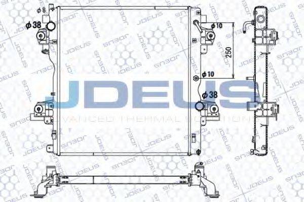 JDEUS 028M81 Радіатор, охолодження двигуна